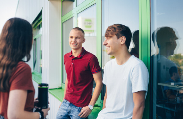 Interns during the break