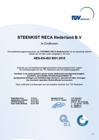 Certificaat ISO 9001:2015